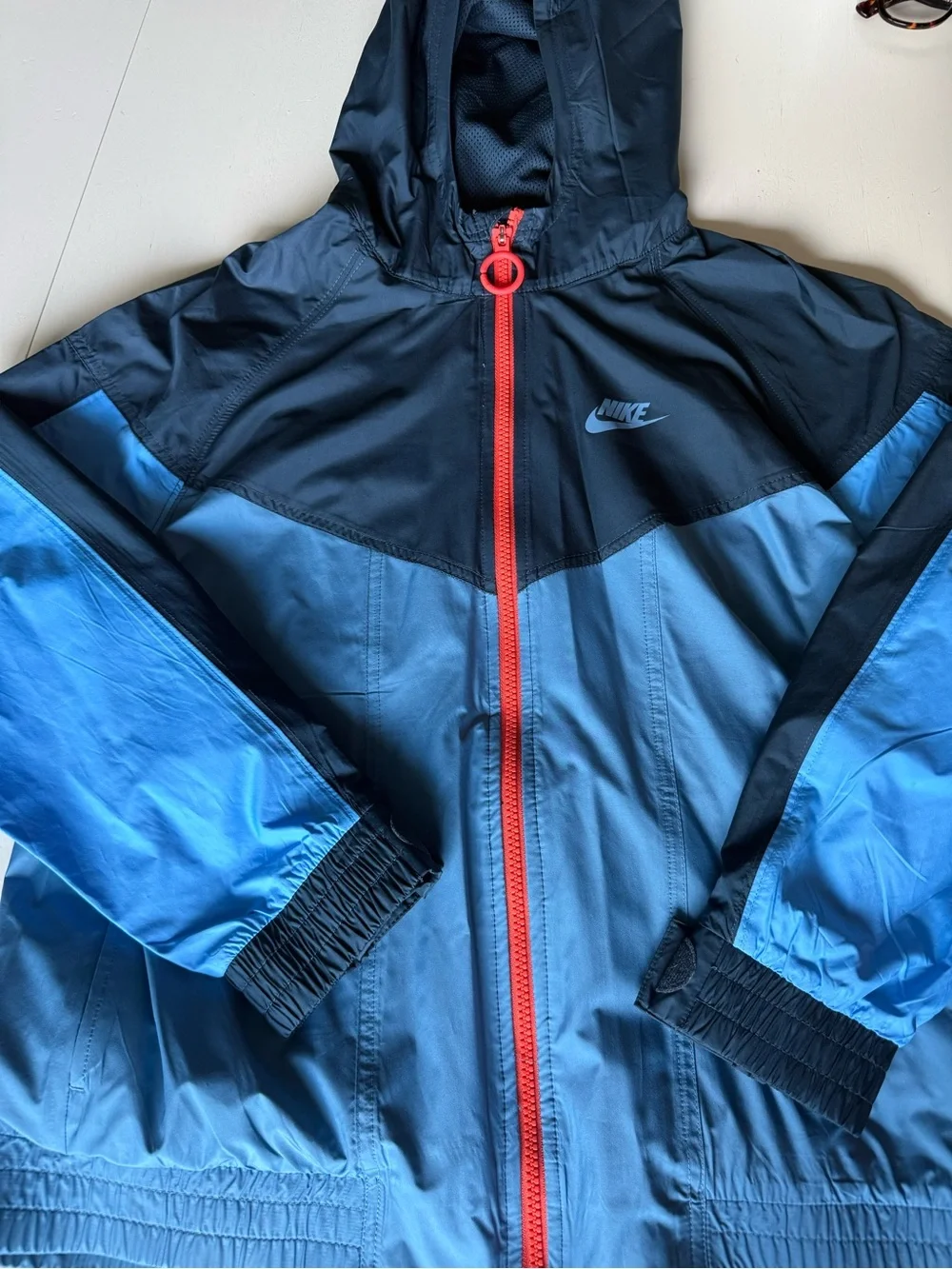 Nike Kids' Blue Colorblock Windbreaker Jacket